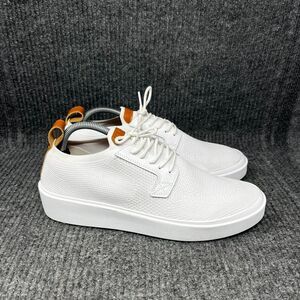 BYLT Basics Lido Knit Sneaker White Brown Casual Shoes Lace Up Mens 9 US